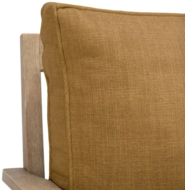 Orin Outdoor Eucalyptus Patio Sofa