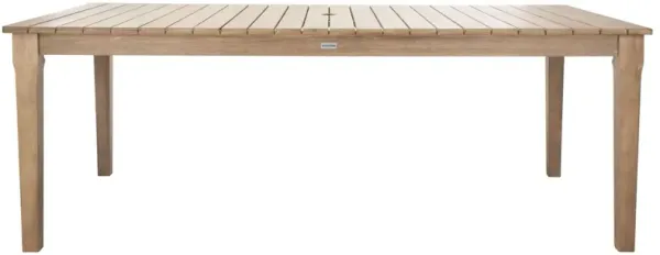 Weylin Outdoor Eucalyptus Dining Table, Natural