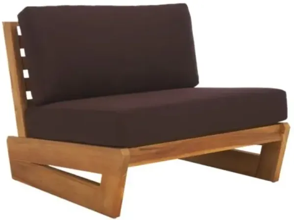 Fiora Outdoor Teak Patio Chair - Brown
