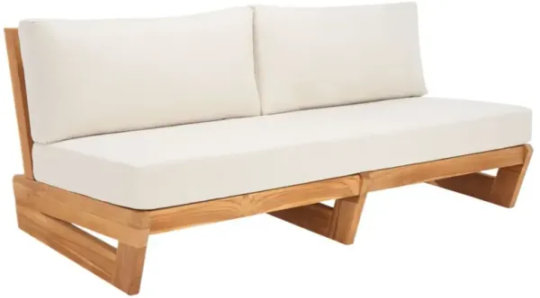 Fiora Outdoor Teak Patio Sofa