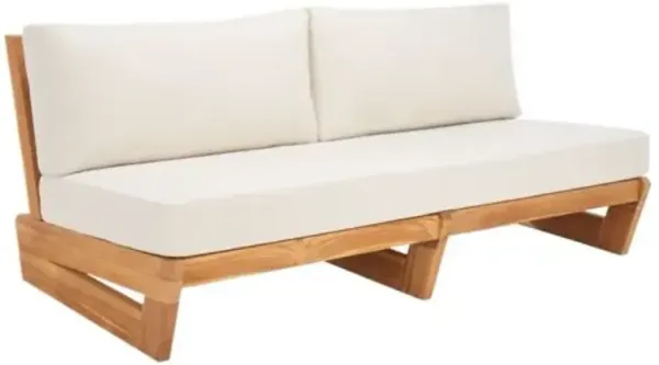 Fiora Outdoor Teak Patio Sofa