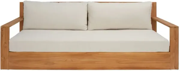 Gavriel Outdoor Teak Patio Sofa