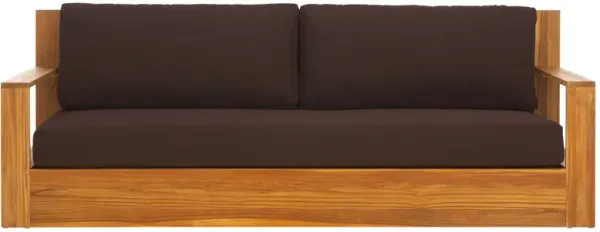 Gavriel Outdoor Teak Patio Sofa