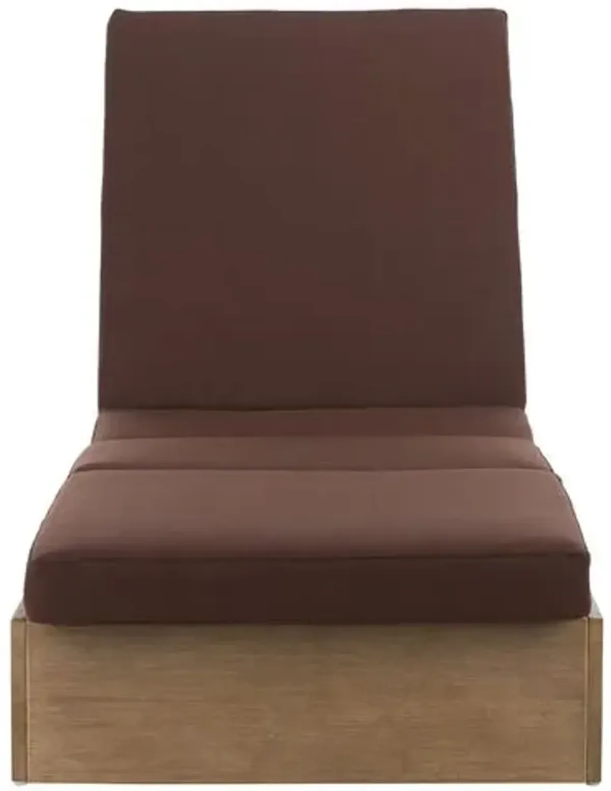 Paxton Outdoor Eucalyptus Chaise Lounge - Brown - Comfortable, Sturdy, Stylish