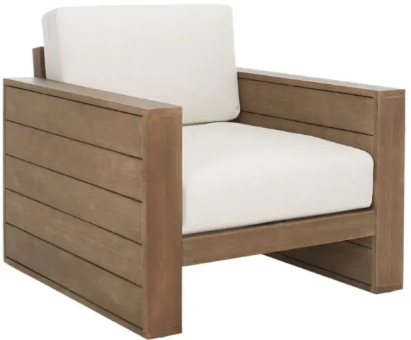 Hale Outdoor Eucalyptus Patio Chair, Natural/Beige