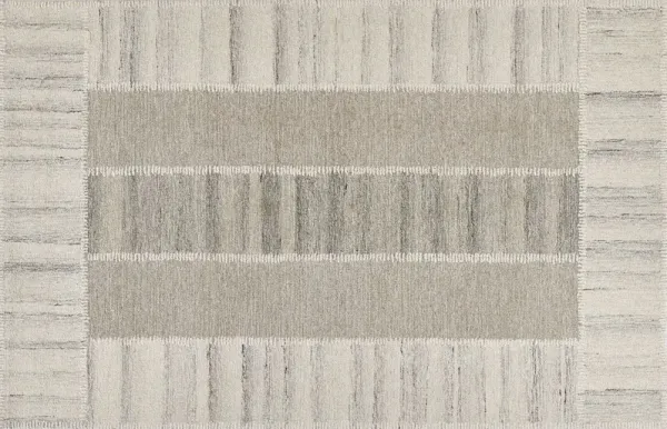 Mazzie Hand Tufted Wool Rug, Grey