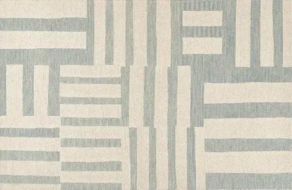 Aster Hand Tufted Wool Rug, Blue