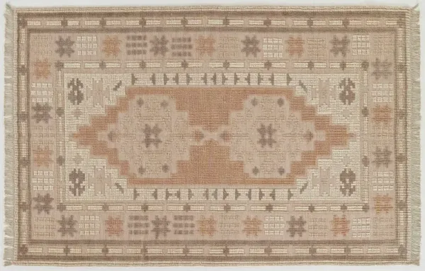 Luci Hand Woven Wool/Cotton Rug, Blush
