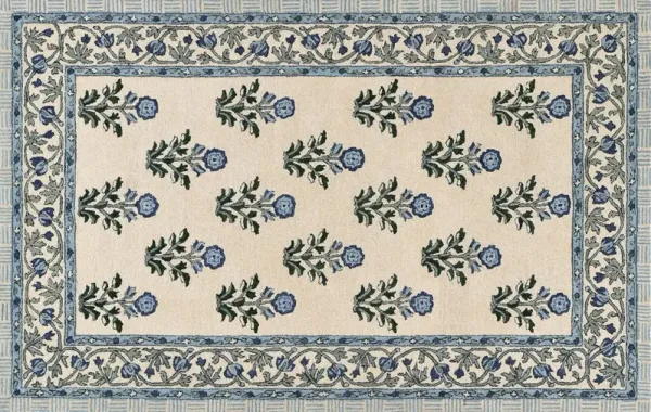 Dover Hand Tufted Wool Rug, Blue