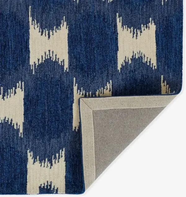 Lidia Hand Tufted Wool Rug, Navy