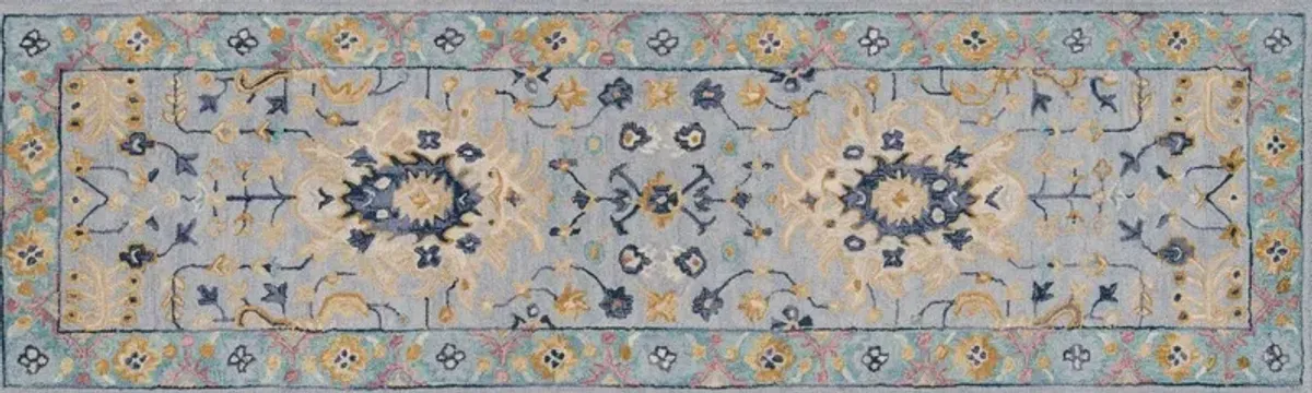 Tangier Hand Tufted Wool Rug, Blue