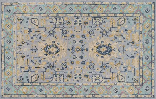 Tangier Hand Tufted Wool Rug, Blue