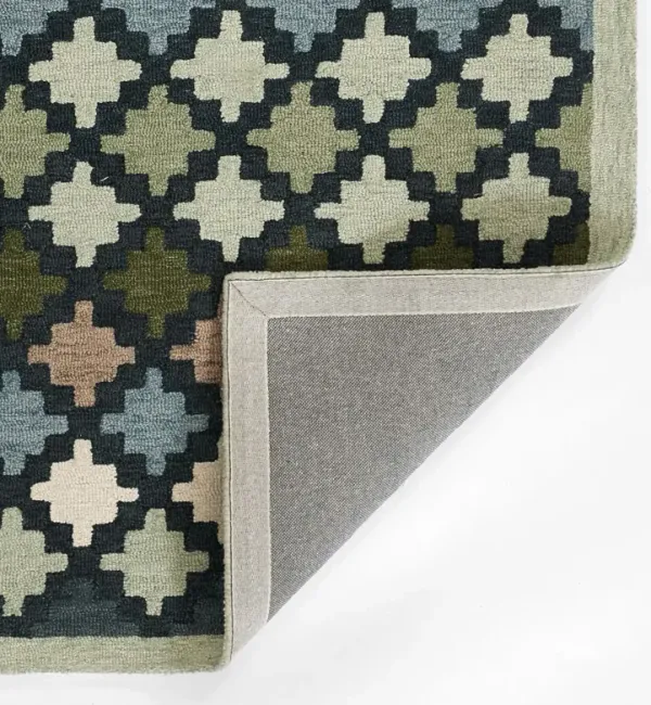 Abbot Tile Hand Tufted Wool Rug