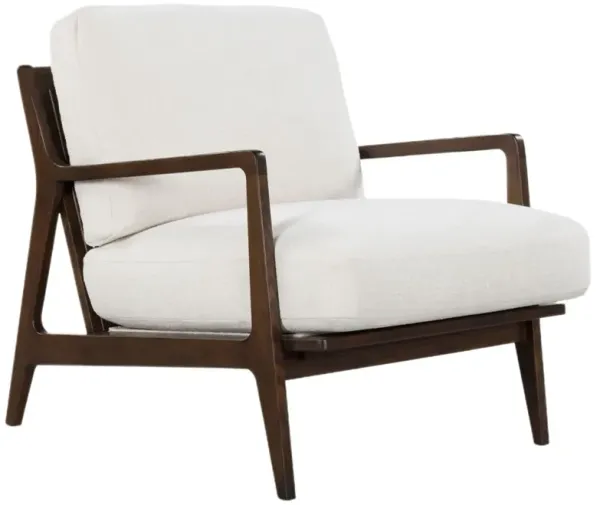 Elois Cane/Linen-Blend Accent Chair