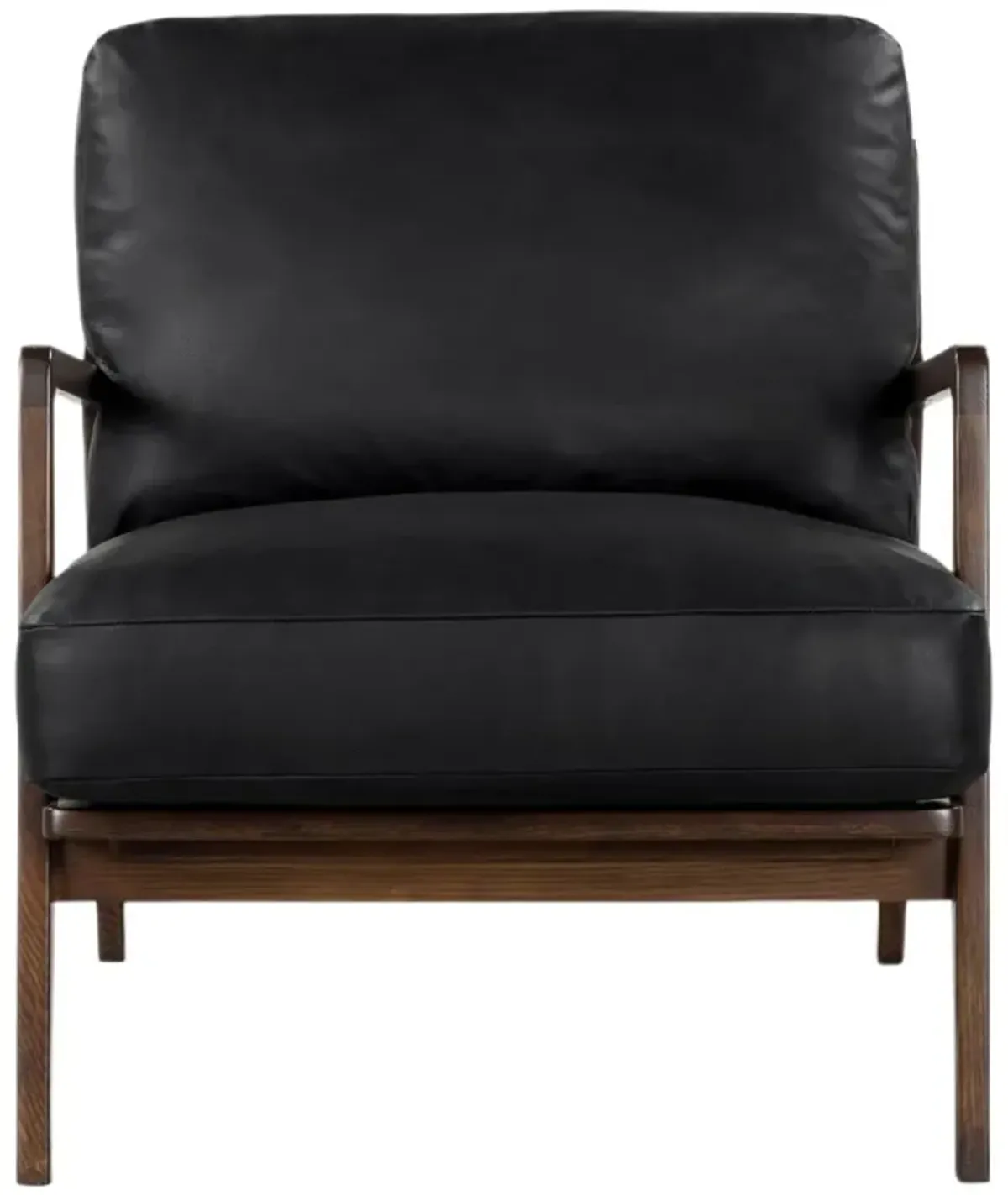 Elois Cane/Leather Accent Chair