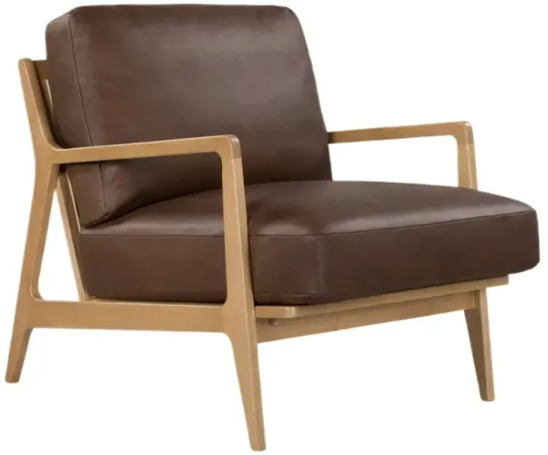 Elois Cane/Leather Accent Chair