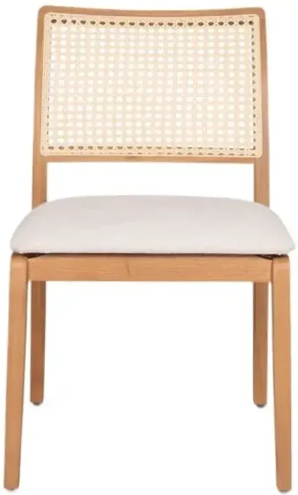 Set of 2 Riviera Cane Side Chairs - Brown