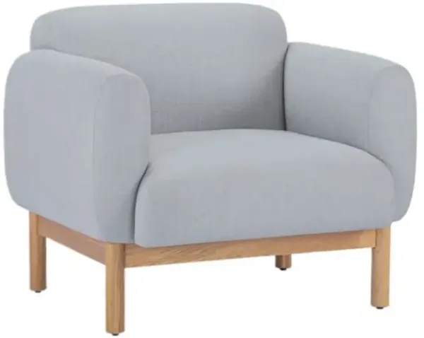 Zaira Accent Chair - Gray, Comfortable, Durable