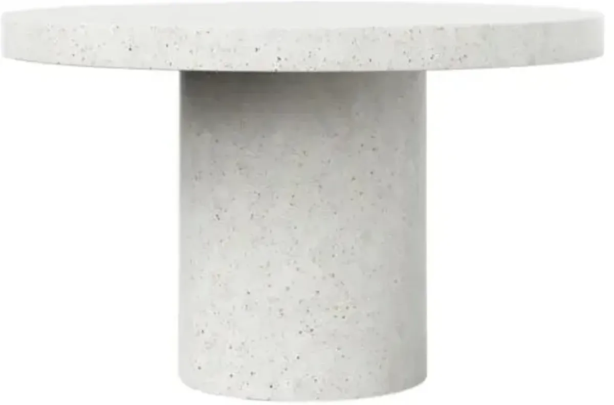 Elwood Indoor/Outdoor Round Concrete Dining Table - Handcrafted