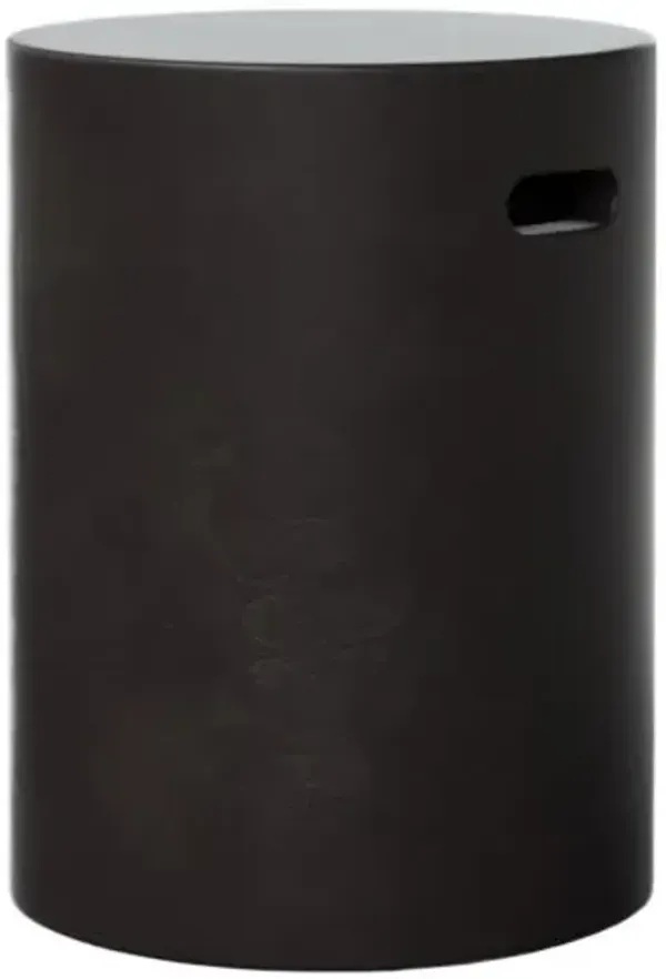 Elwood Indoor/Outdoor Round Concrete Stool - Red