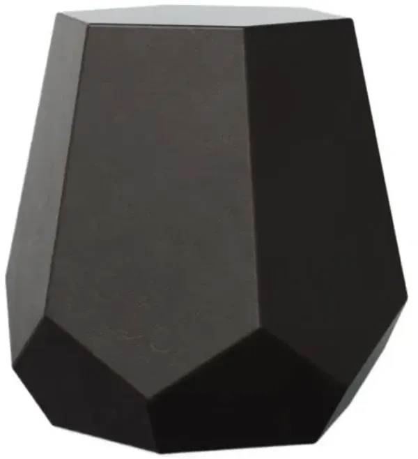 Artem Indoor/Outdoor Concrete Faceted Stool - Red