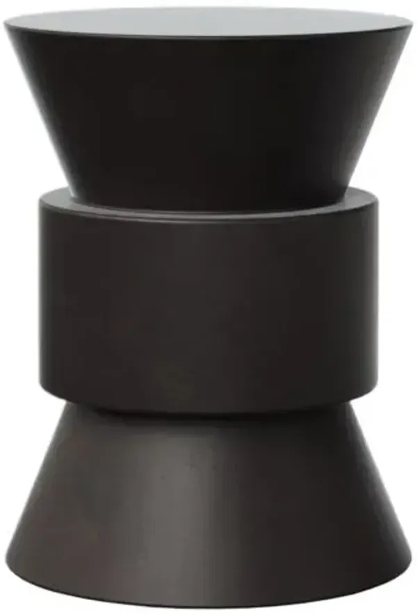 Artem Indoor/Outdoor Concrete Stool - Red