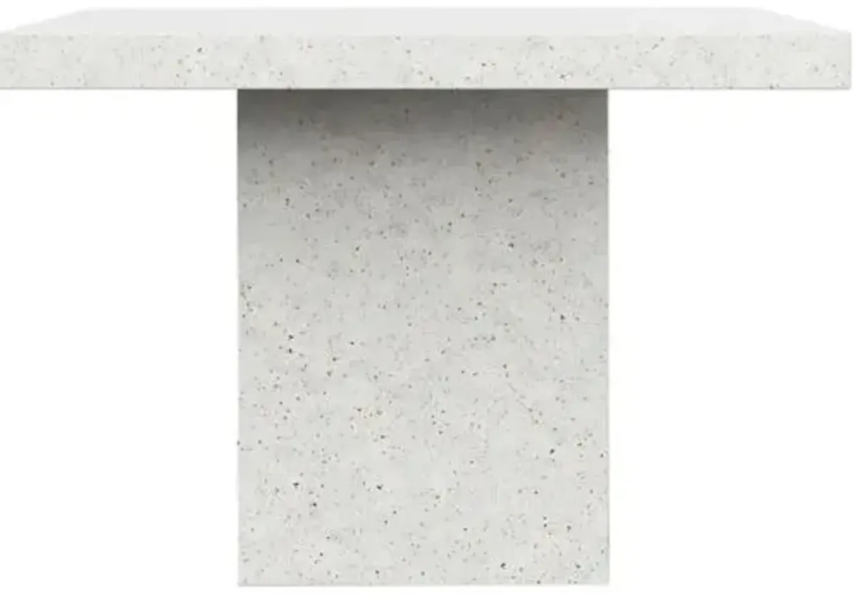 Elwood Indoor/Outdoor Square Concrete Dining Table - Handcrafted
