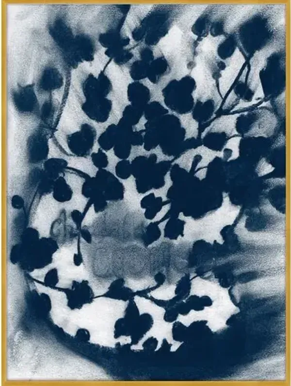 Charcoal Cosmos Painting - 24" x 32" - Zoe Bios Creative - Blue