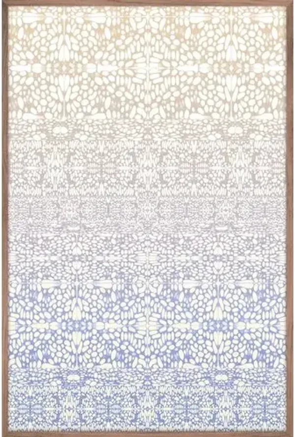 Ombre Sur Le Bleu Painting - 30" x 45" - Zoe Bios Creative - Blue