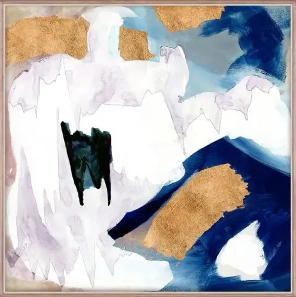 Agata Painting - 40" x 40" - Zoe Bios Creative - Blue
