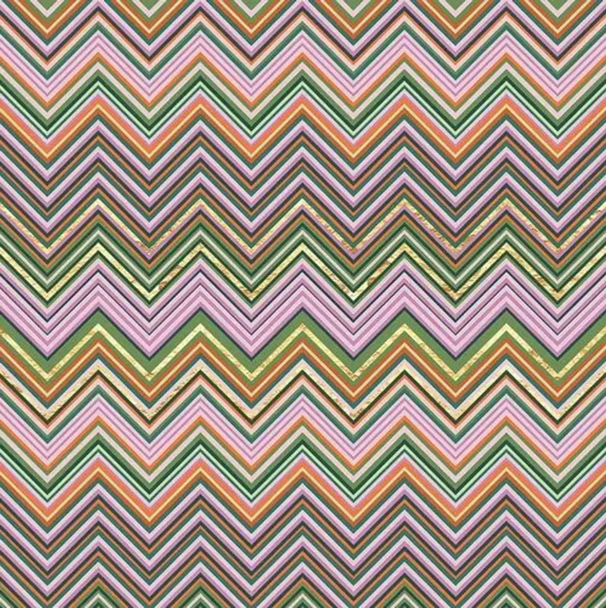 Dawn Chevron Painting - 30" x 30" - Zoe Bios Creative - Pink