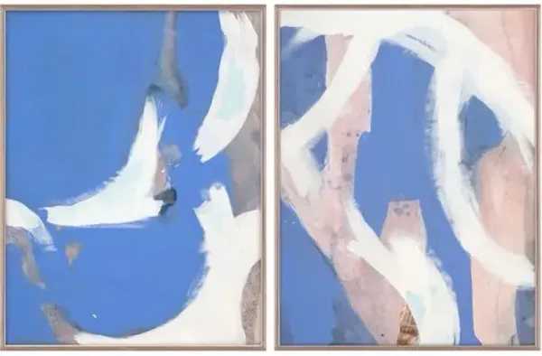 Laguna Diptych Painting - 24" x 32" - Zoe Bios Creative - Purple
