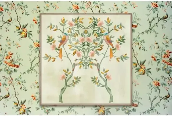 Romantic Duo Painting - 40" x 40" - Zoe Bios Creative - Green