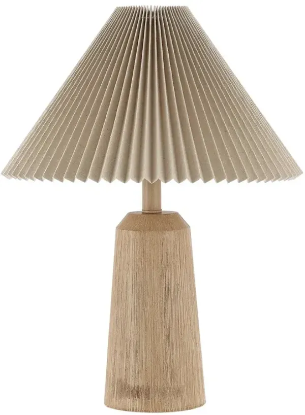 Brynden Resin Table Lamp - Beige