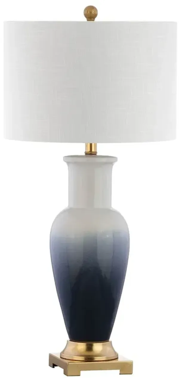 Nyxelle Ombre Ceramic Table Lamp - Blue