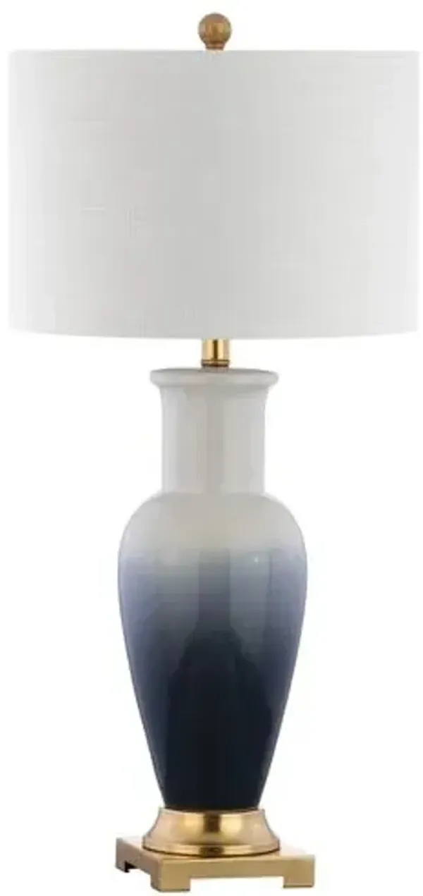 Nyxelle Ombre Ceramic Table Lamp - Blue