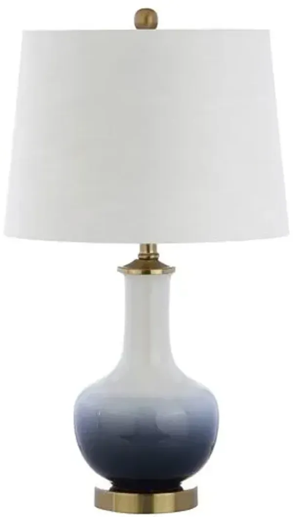 Ilion Ombre Ceramic Table Lamp - Blue
