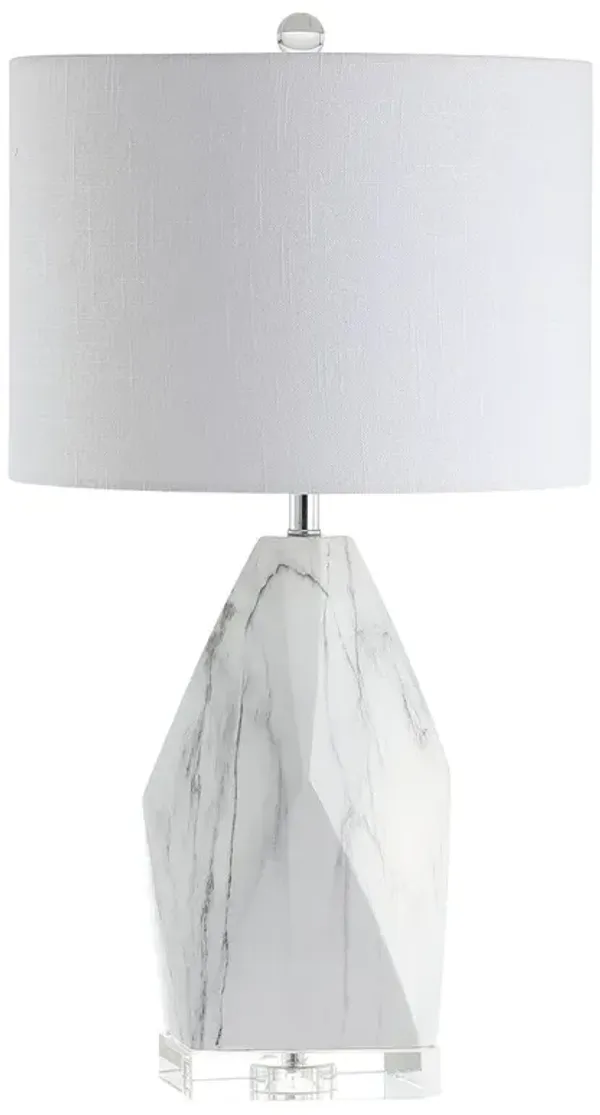 Daphros Ceramic Table Lamp - White