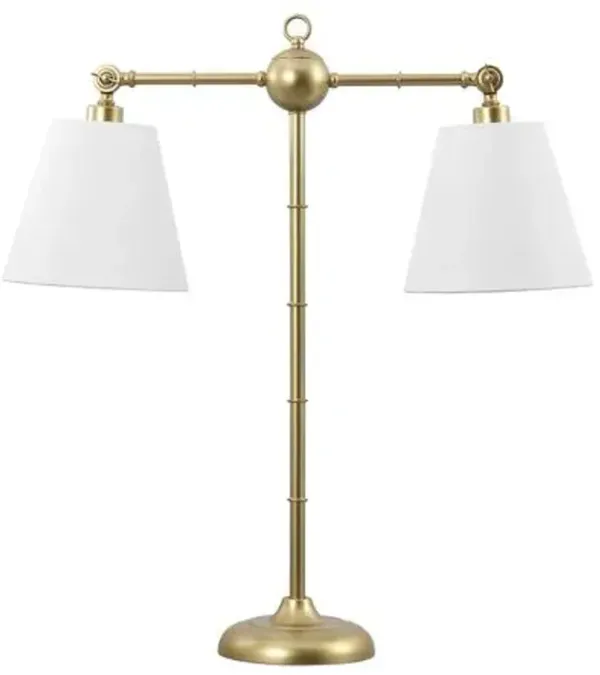 Violann Double-Sided Iron Table Lamp - Gold
