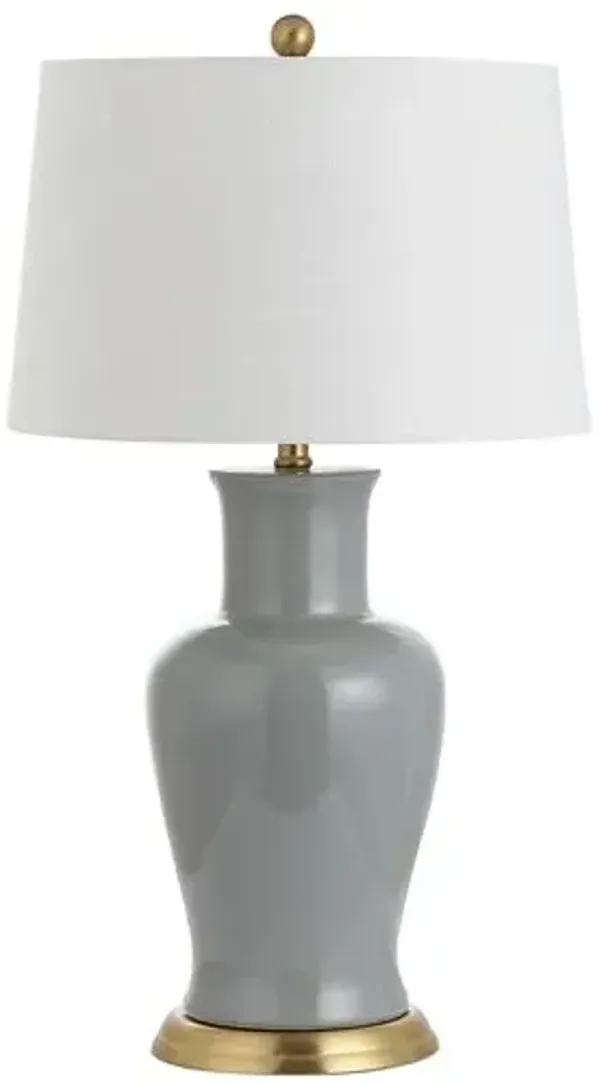 Amirael Ceramic Table Lamp - Gray