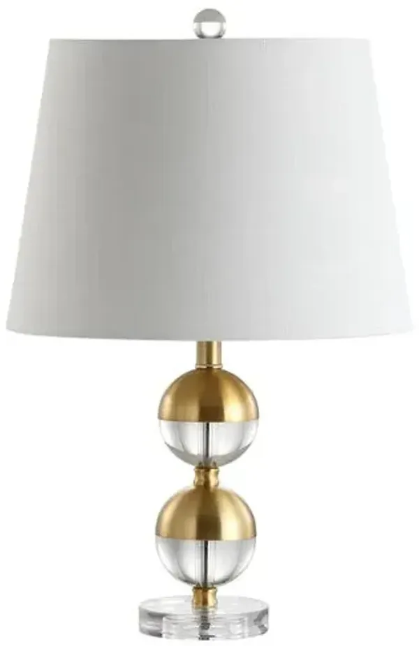 Veyra Crystal Table Lamp - Gold/Clear