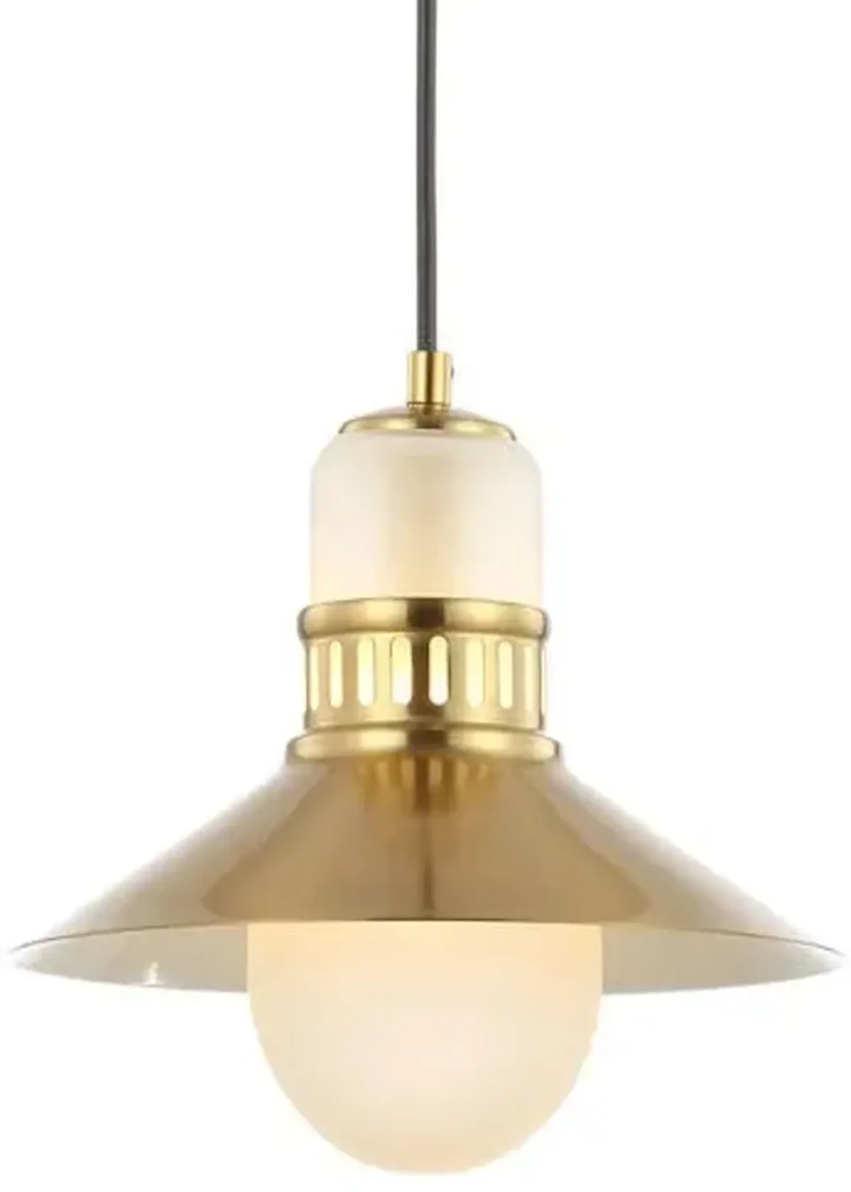 Rover 1-Light Pendant - Gold/Frosted Glass