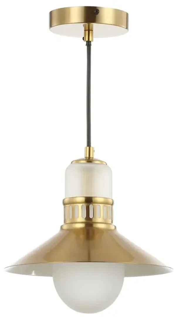 Rover 1-Light Pendant - Gold/Frosted Glass