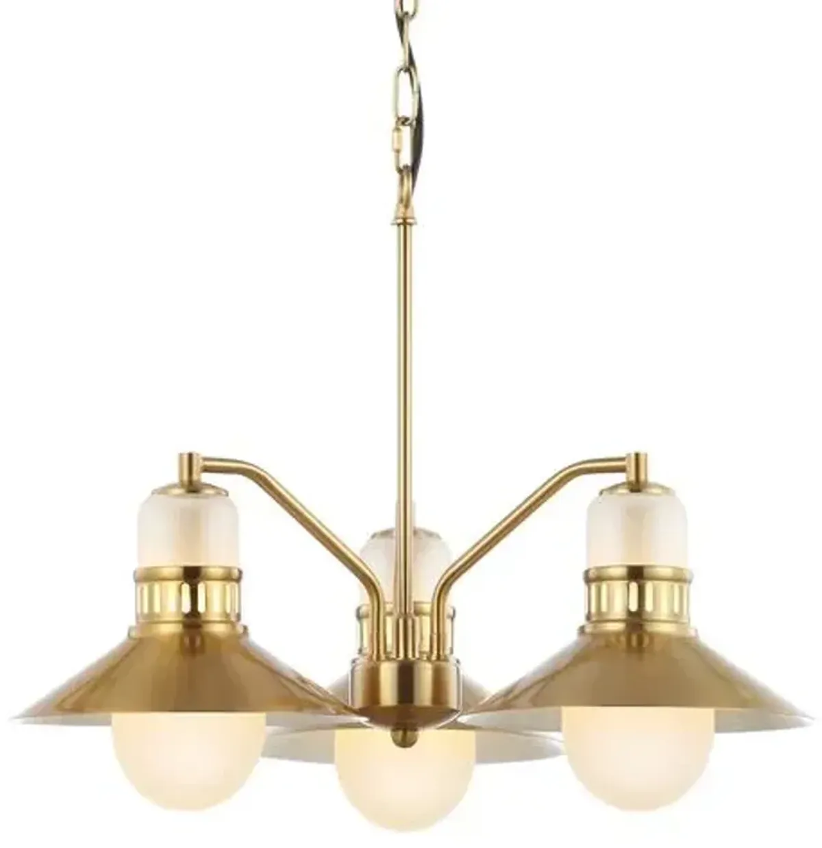 Rover 3-Light Chandelier - Gold/Frosted Glass