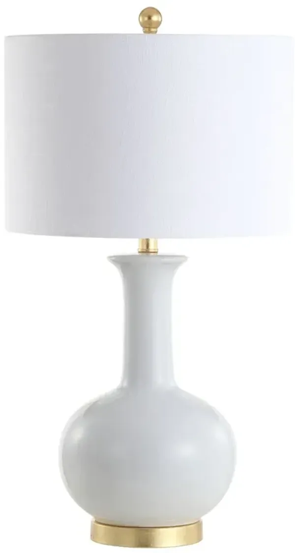 Darsyl Ceramic Table Lamp - White