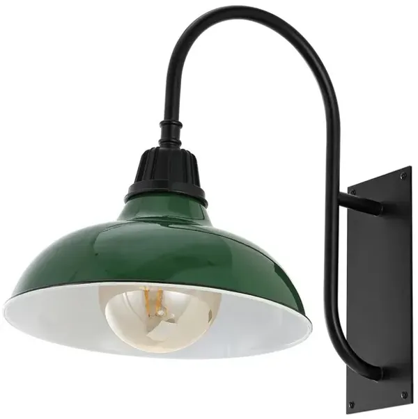 Azrya Curved Iron Outdoor Wall Sconce