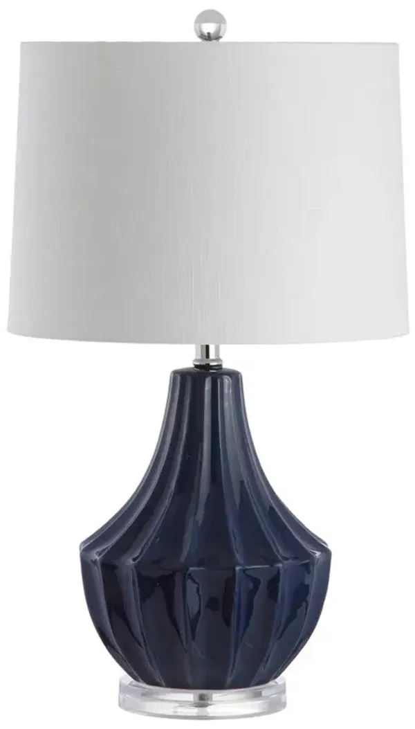 Lynnon Ceramic Table Lamp - Blue