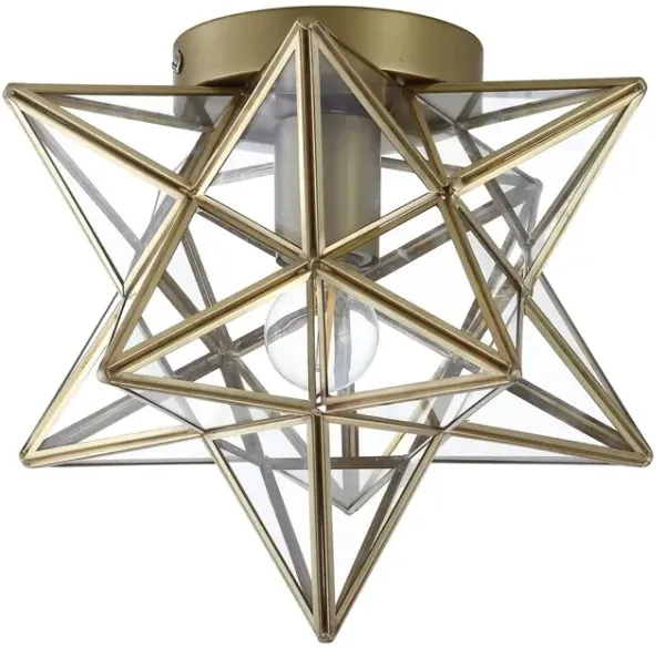 Celestria 1-Light Iron Flush Mount - Gold