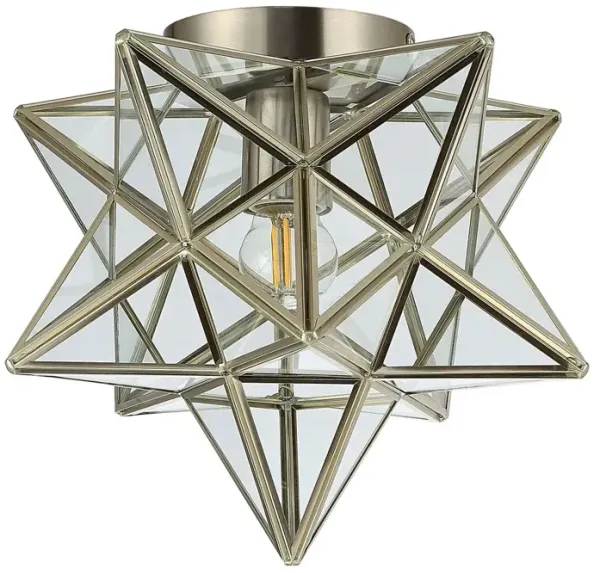 Celestria 1-Light Iron Flush Mount - Silver