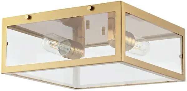 Lysara 2-Light Iron Flush Mount - Gold